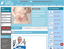 Tablet Screenshot of indialaparoscopysurgerysite.com